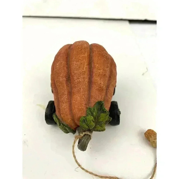VTG Boyds Punkinbeary Tug Along Orange Pumpkin Figurine 2002 - Picture 9 of 11